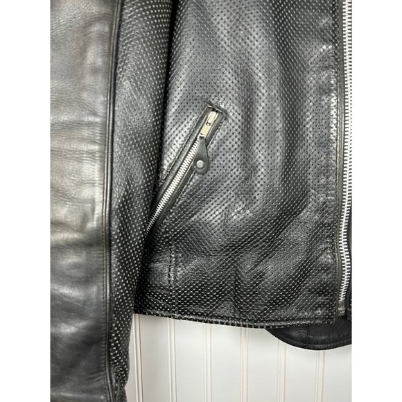 XPERT SPORT MOTORCYCLE BIKER genuine leather men’s JACKET size XL coloured back - Picture 9 of 16